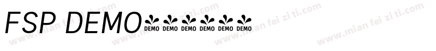 FSP DEMO字体转换